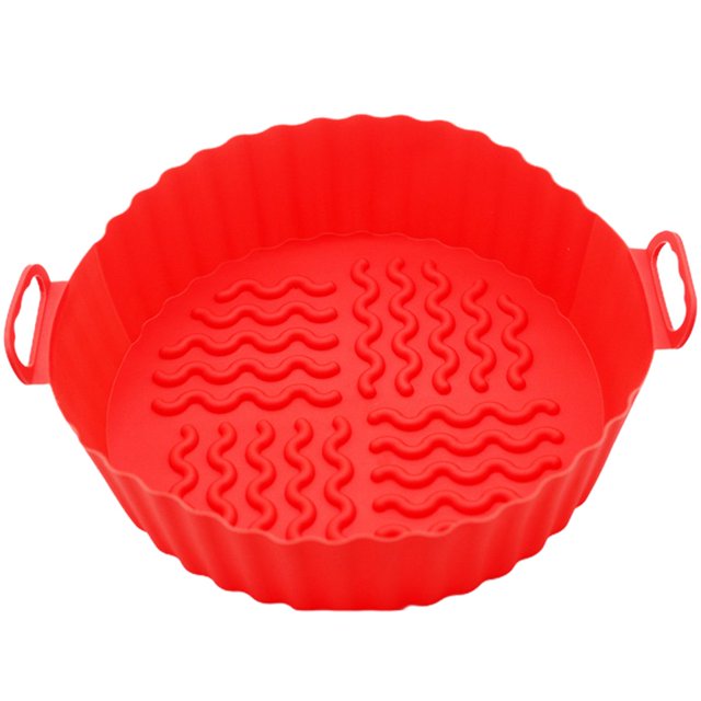 Plateau de Cuisson Wave Texture Binaural Poignée Résistant à la Chaleur Rainure Résistant à l'Huile Conception Plateau en Silicone pour la Cuisine