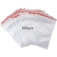 thumbnail image 1 of 100 bolsas resellables con cremallera Bolsa transparente con cremallera Bolsa con cremallera Bolsa de plástico con cremallera Bolsa de plástico transparente Bolsas transparentes 13x19cm, 8 seda,, 1 of 5
