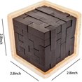 thumbnail image 2 of Rompecabezas de madera, cubo, rompecabezas de madera, rompecabezas en forma de T, rompecabezas educativo para niños, 2 of 5