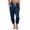 Dark Blue, variant on Matoen Women's Capris Joggers Cuffed Athletic Casual Yoga Pants Soft Sweatpants with Pockets