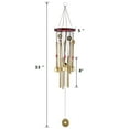 33" Wind Chimes Large Tone Resonant Bell 10 Tubes 5 Bells Chapel Church