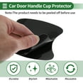 thumbnail image 6 of Unique Bargains Car Door Handle Cup Protector Door Handle Scratches Protective Films 3.54"x3.93" Anti-Scratches Black 4 Pcs, 6 of 6