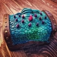 thumbnail image 2 of Pretty Comy Mimic Chest Dungeons And Dragons Dice Storage Box  Dice Storage Case, 2 of 6