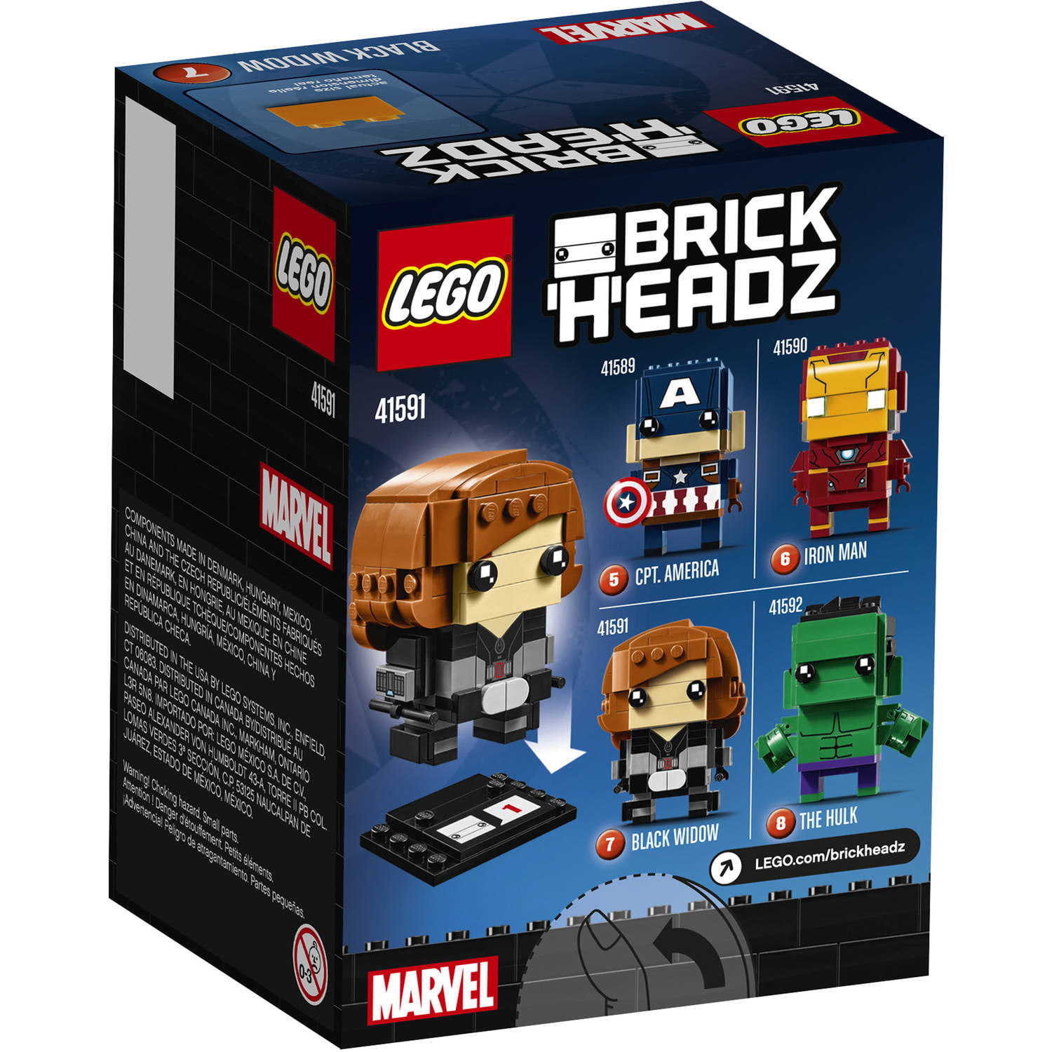 for sale online 41591 LEGO BrickHeadz Black Widow 2017