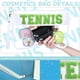 thumbnail image 3 of 2 Pcs Swim Bag Cosmetic Makeup Bag with Chenille Letter Patch, Clear Pouch PVC Organizer Purse, Waterproof Travel Beach Bag, Portable Toiletry Storage Bag, 3 of 5