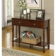 thumbnail image 1 of Convenience Concepts French Country Two-Drawer Hall Table in Espresso Wood, 1 of 4