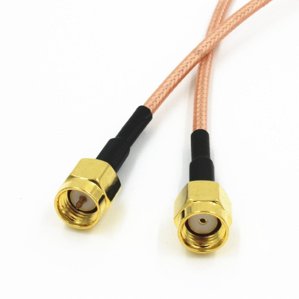 1 x New SMA Male to RP-SMA Male Jack RG316 Pigtail RF Straight Cable 15cm high quality quick ship from US