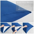 thumbnail image 5 of [Pillowcase]-Ultra Soft Brushed Microfiber Pillowcases Set, Cozy Machine Washable Bed Pillow Cases, Queen Size, Royal Blue, 2 Piece, 5 of 8