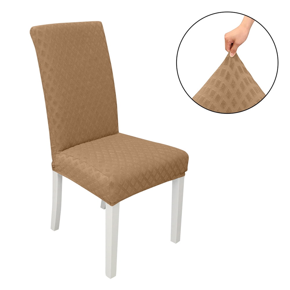 Gadotor Stretch Chair Cover, Textured Grid Dining Chair Slipcover