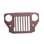 Omix-Ada by RealTruck | DMC-681798 | Grille, Willys Script | OE Reference: CGA004 | Compatible with 1953-1964 Willys CJ3B