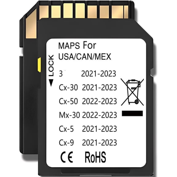 Navigation SD Card Compatible with Cx5,Cx30,Cx50,3(2021/2022/2023), maps for USA/CAN/MEX