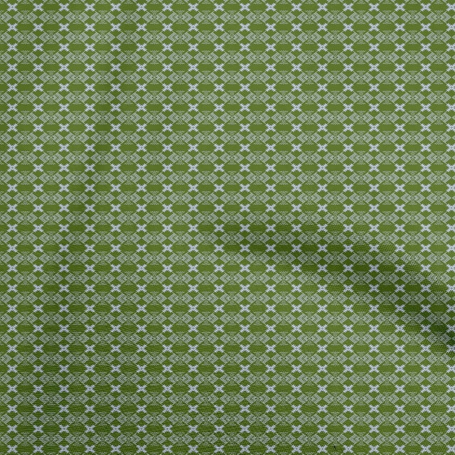 oneOone Velvet Green Fabric Geometric Quilting Supplies Print Sewing Fabric By The Yard 58 Inch Wide