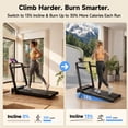thumbnail image 5 of YPOO Foldable Treadmill with Incline, 2.5HP Portable Walking Pad with Handle for Home Office, LED Display, Remote Control and 300 lbs Capacity, 5 of 9