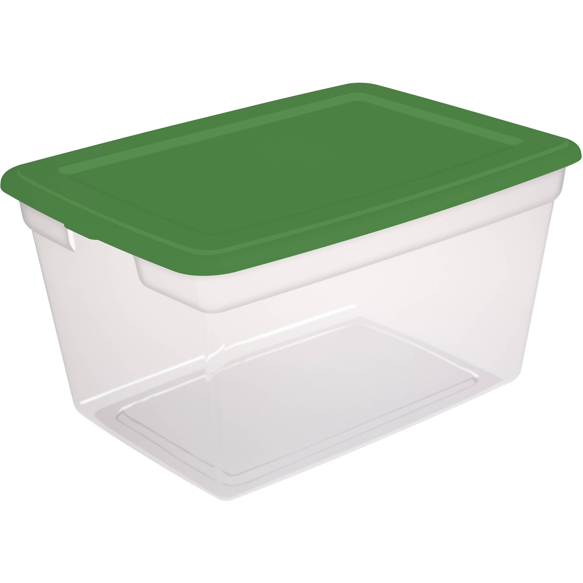 Sterilite 58 Quart Elf Green Storage Box, 2 Piece