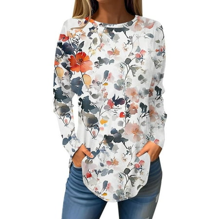 FUELEGO Clearance Sales Today Deals Prime Womens Long Sleeve Tops Corset Tops for Women Crew Neck Tops for Women Crop Tops for Women Vacation Outfits for Women Womens Business Professional Outfits