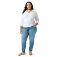 thumbnail image 2 of Gloria Vanderbilt Swan Series Women's Plus Amanda 5 Pocket Jeans, Sizes 16W-24W, 2 of 5
