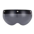 thumbnail image 4 of Visera para casco de motocicleta con 3 broches, abatible hacia arriba, protector de viento, visera protectora para casco Marrón claro, 4 of 9