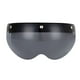 thumbnail image 4 of Visera para casco de motocicleta con 3 lentes a presión, protección para parabrisas, pantalla facial Marrón claro, 4 of 9