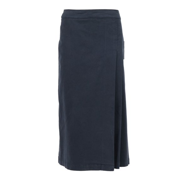 Aspesi Navy Blue Maxi Skirt With High Waist (Women's)
