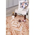 thumbnail image 2 of Ambient Rugs Geometric Print Rug - 3 ft. 5 in. x 5 ft. 6 in., Gold, Trible Rug with Patterned Design, 2 of 9