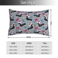 thumbnail image 2 of Balery Christmas Hat Dachshund Funda de Cojín Estampada, Regalos para Mujeres, Regalos de Amor para Ella, Regalos para Novia o Esposa, Funda de Almohada-20"x30", 2 of 6