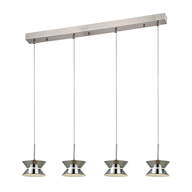 Lámpara Colgante LED Cálido Cromo 12w Kenya Tecnolite HOME