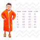 thumbnail image 2 of Bata de Natación MASHO para niños naranja talla 8 BN04N, 2 of 10