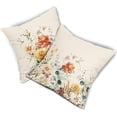 thumbnail image 2 of Spring Flowers Pillow Covers 16x16 Inch Set of 2 Watercolor Floral Spring Summer Outdoor Decorative Throw Pillow Covers Farmhouse Pillow Cases Cotton Linen Cushion Covers for Couch Bed Sofa Home Decor, 2 of 6