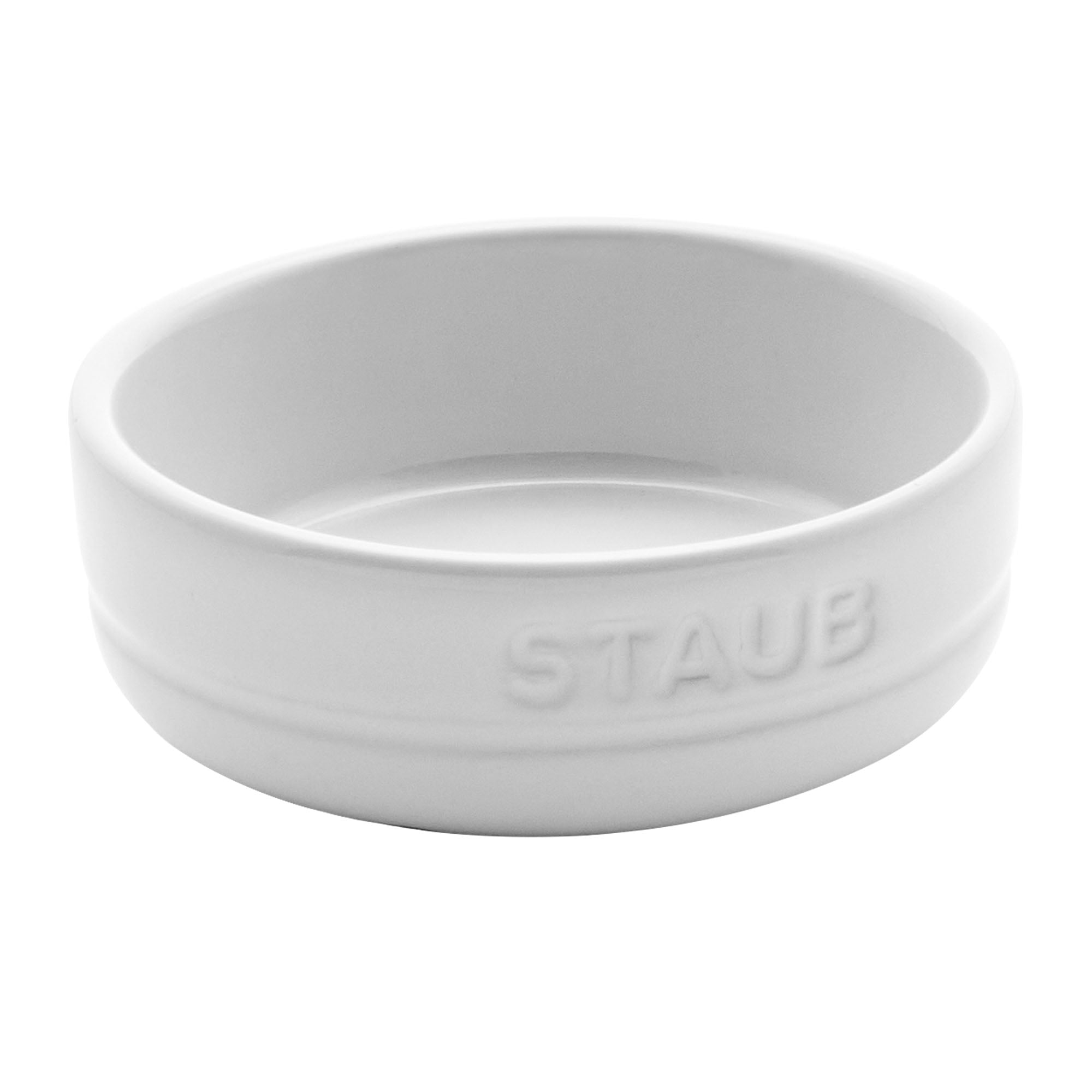 Staub Ceramic Dinnerware 4pc Condiment Dish Set White