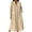 Khaki Dress, variant on HAPIMO Women Maxi Dress With V Neck Puff Sleeves Side Pockets For Daily Wear And Vacation Khaki XL