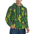 thumbnail image 2 of Naloa Cactus 1 Men's Casual Hooded Collar Drawstring Hoodies Pullover Sweatshirts Casual Long Sleeve Shirts-3X-Large, 2 of 7