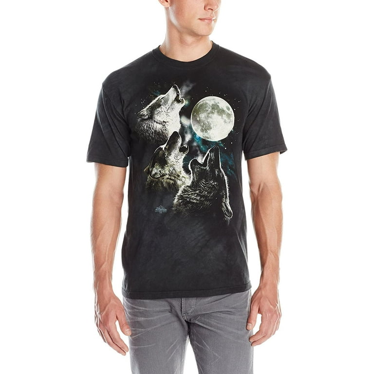 the mountain three wolf moon short sleeve tee