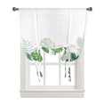 thumbnail image 2 of Tropical Plants Monstera Window Curtain for Living Room Home Decor Blinds Drapes Kitchen Tie-up Short Curtains, 2 of 5