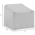 thumbnail image 4 of Pemberly Row 3 Piece Patio Conversation Cover Set in Tan, 4 of 6