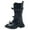 Black, variant on FYEGRE Stylish Girls Long Boots for Cold Weather Comfortable Durable Footwear with Non- Sole for School and Outdoor Adventures White 10-10.5 Years