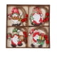 thumbnail image 2 of Adornos de madera navideña de 12 piezas - Decoraciones colgantes de rodajas de madera con sombreros para árbol, chimenea y decoración navideña, 2 of 6