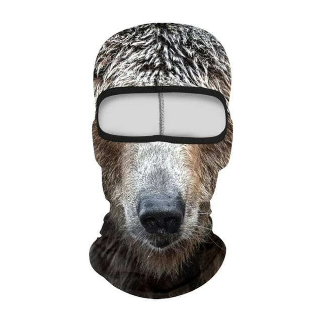 3D Animal Ski Face With Ears For Music Festivals Raves Halloween Parties And Outdoor Winter Activities