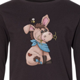 thumbnail image 4 of Inktastic Western Dilly Donkey Long Sleeve Youth T-Shirt, 4 of 5