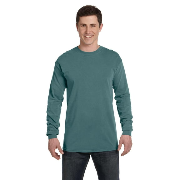 Comfort Colors Adult Ring-Spun Long Sleeve Tee , C6014 , Blue Spruce , Medium