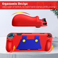thumbnail image 3 of KENOBEE Silicone Case Compatible with Nintendo Switch 2017 Soft Lightweight Ergonomic Grip Protective Cover with Shock-Absorption and Anti-Scratch Design for Switch Console Red, 3 of 4