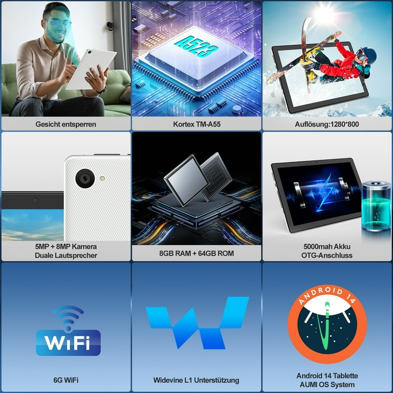 Walmart Black Friday Deals 2025 Android 14 Tablet, 10.1 inch