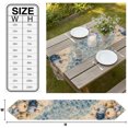 thumbnail image 3 of Thanksgiving Coastal Table Runner Linen Burlap Table Runner 72 Inches Long Fall Ocean Nautical Pumpkin Starfish Dresser Scarves for Kitchen Island Coffee Dining Room Party Holiday Decoration 14"x72", 3 of 8
