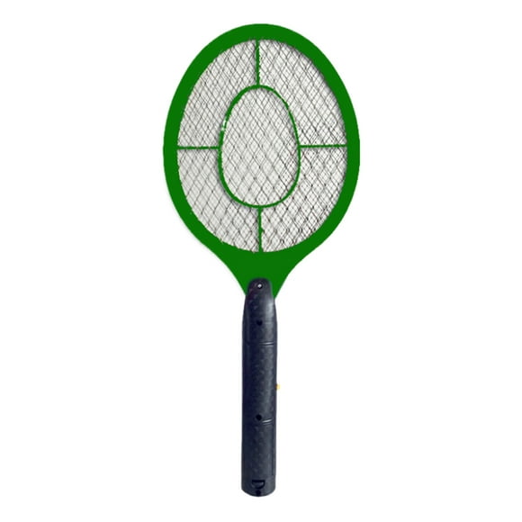 Bug Zapper Racket Electric Fly Swatter Handheld Battery Powered Zapper (Green)