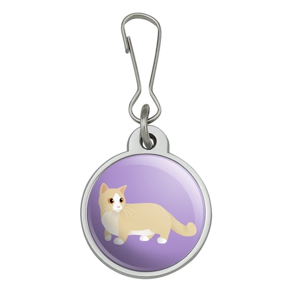 Munchkin Cat Jacket Handbag Purse Luggage Backpack Zipper Pull Charm