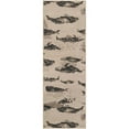 thumbnail image 2 of Unique Loom Outdoor Coastal Collection Area Rug - Whalewatch (2'  x 6' 1" Runner Beige/Brown), 2 of 9