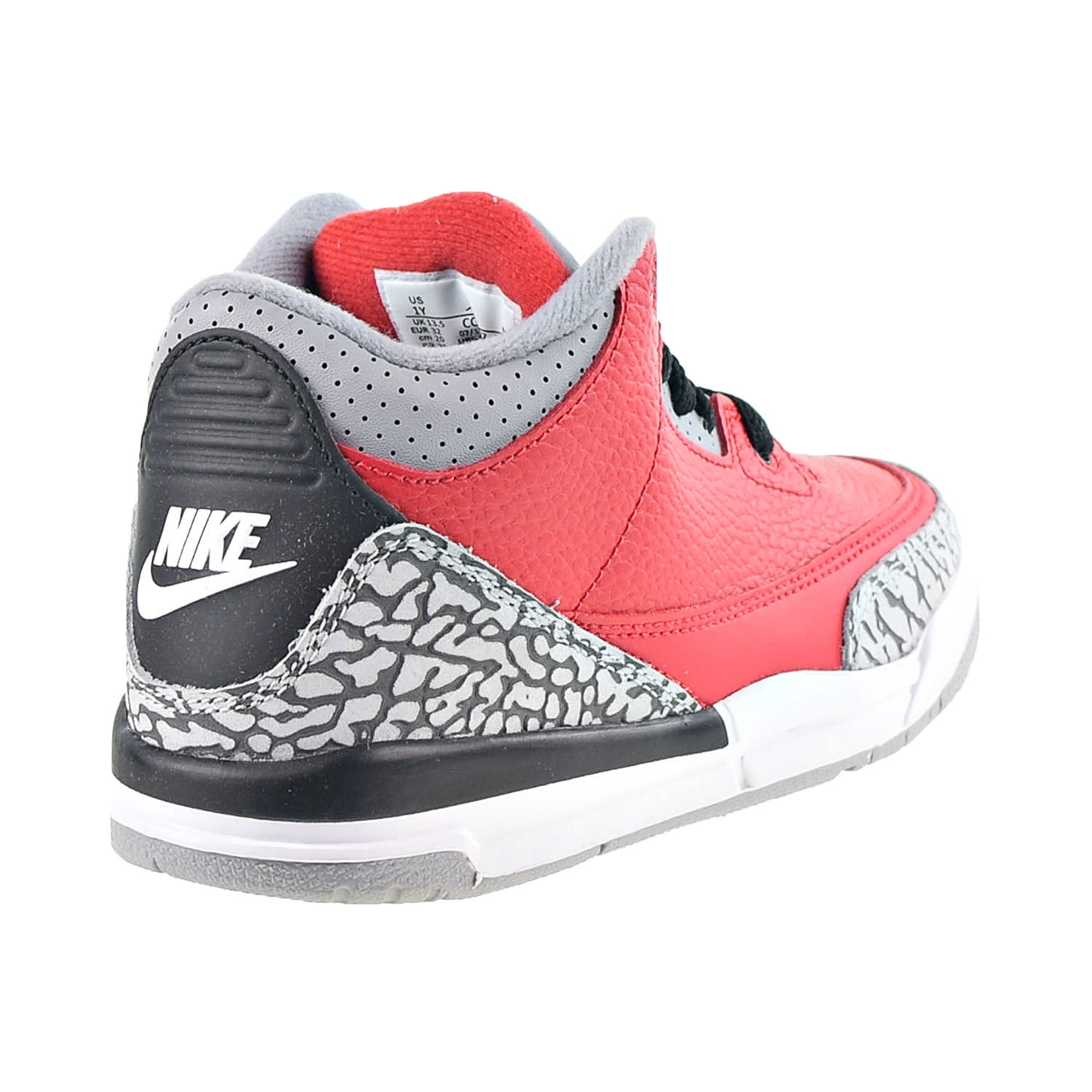 Jordan 3 Retro SE (PS) Little Kids' Shoes Fire Red-Cement Grey 