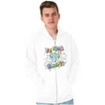 thumbnail image 5 of Vintage Feeling Smurfy Rainbow Zip Hoodie Sweatshirt Women Brisco Brands M, 5 of 6