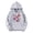 Grey, variant on Girls Patriotic Graphic Print Hooded Sweatshirt 4Th Of July Celebration Casual Clothes