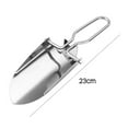 thumbnail image 2 of Stainless Steel Folding Shovel | Lightweight Portable Garden & Camping Hand Tool | Rust-Proof Durable Outdoor Spade | Comfortable Grip | Multi-Use for Backpacking Gardening | 1 Piece, 2 of 9