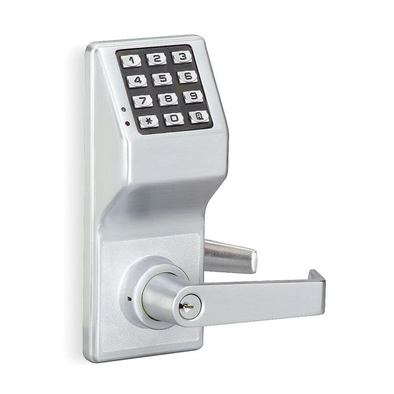 Trilogy Electronic Lock,Satin Chrome,12 Button DL2700WP US26D